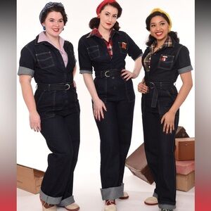 Freddies of Pinewood Grease Monkey 1940s Style Jumpsuit